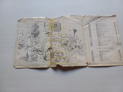 Franco Morini Motore Industriale ZP4 catalogo ricambi originale