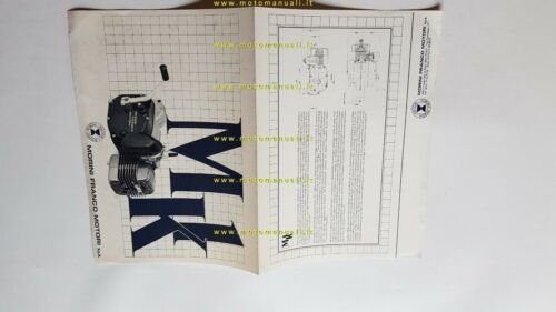Franco Morini motore MK1 50 depliant catalogo ricambi originale ITALIANO
