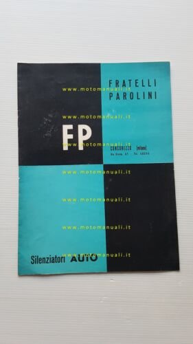 Fratelli Parolini catalogo silenziatori marmitte speciali FIAT 500-600-850-1100
