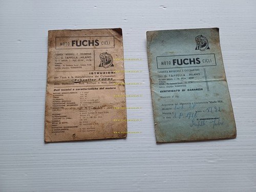 Fuchs 50 Stambecco Daino Antilope 1966 manuale uso manutenzione originale