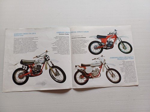 Gabbiano Cross-Regolarità 125 - 50 1977 depliant italiano originale