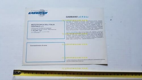 Gabbiano CRS\L 50 regolarità depliant anni 70 originale brochure