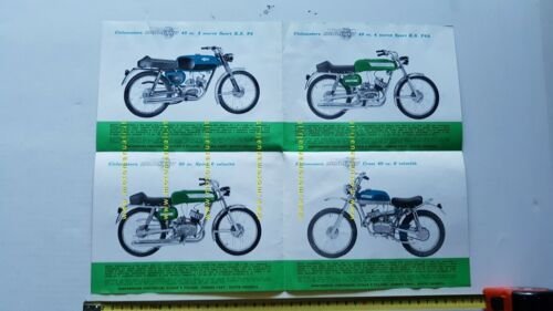Gabbiano produzione ciclomotori depliant anni 70 originale brochure