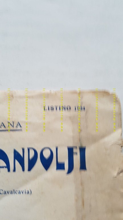 GANDOLFI Selle moto catalogo 1934 depliant originale