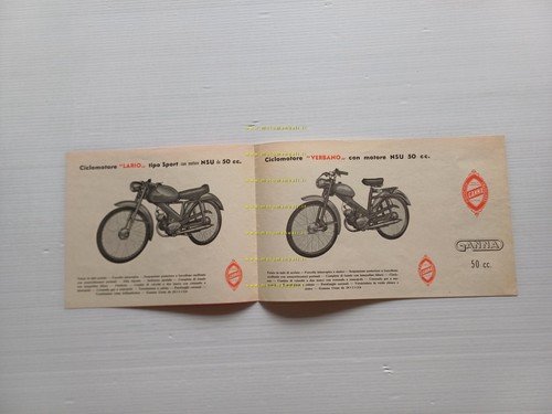 Ganna motore NSU 50 : Lario Sport - Verbano 1954 …