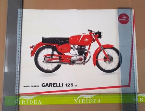 Garelli 125 4T motore Parilla anni 60 manifesto poster originale …