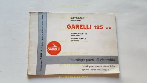 Garelli 125 motore Parilla 1960 catalogo ricambi originale Spare Parts …