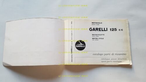 Garelli 125 motore Parilla 1960 catalogo ricambi originale Spare Parts …