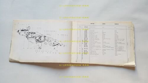 Garelli 125 motore Parilla 1960 catalogo ricambi originale Spare Parts …