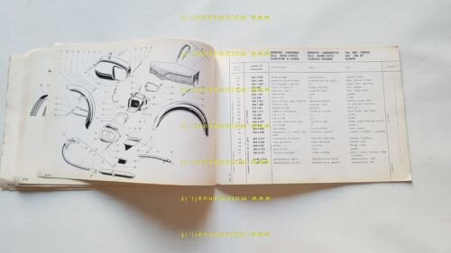 Garelli 125 motore Parilla 1960 catalogo ricambi originale Spare Parts …
