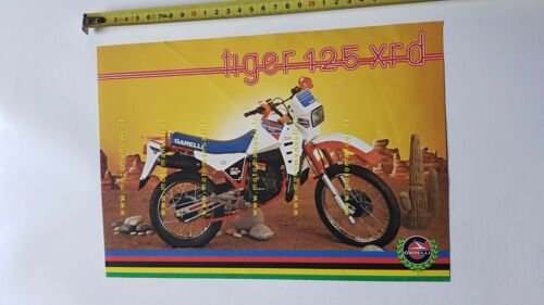 Garelli 125 Tiger XRD 1985 depliant italiano originale brochure