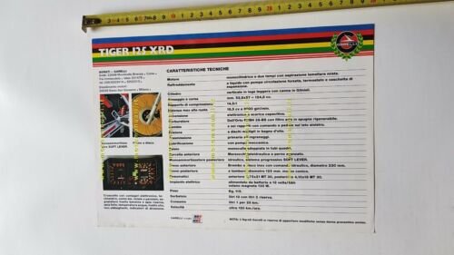 Garelli 125 Tiger XRD 1985 depliant italiano originale brochure