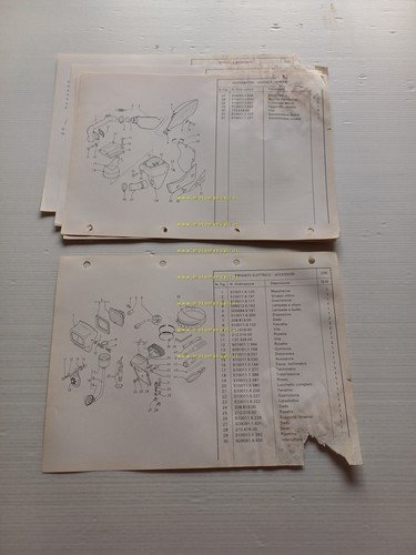 Garelli 320 Trial 6V 1985 catalogo ricambi TELAIO originale
