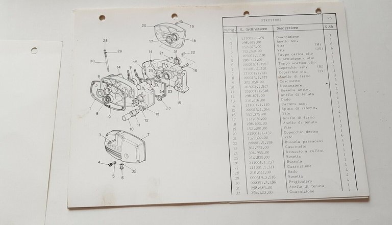 Garelli 50 1- 2V anni 80 catalogo ricambi MOTORE ORIGINALE …