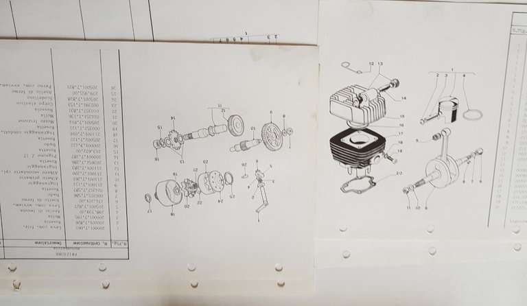Garelli 50 1- 2V anni 80 catalogo ricambi MOTORE ORIGINALE …