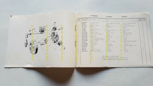 GARELLI 50 Automatic anni 60 catalogo ricambi originale Spare Parts …