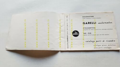 GARELLI 50 Automatic anni 60 catalogo ricambi originale Spare Parts …