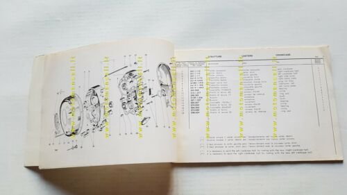 GARELLI 50 Automatic anni 60 catalogo ricambi originale Spare Parts …