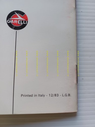 Garelli 50 Basic 1983-84 manuale uso manutenzione libretto istruzioni originale