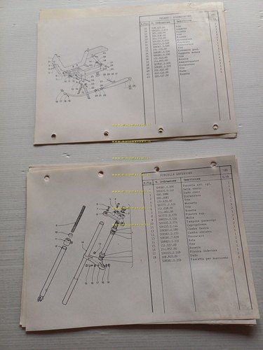 Garelli 50 Basic 1984 catalogo ricambi TELAIO originale