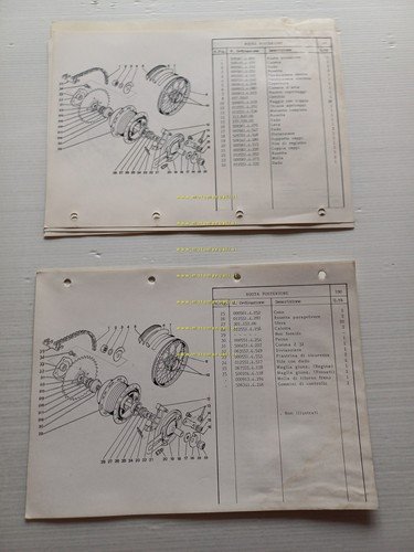 Garelli 50 Basic 1984 catalogo ricambi TELAIO originale