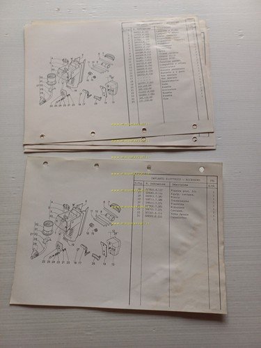 Garelli 50 Basic 1984 catalogo ricambi TELAIO originale