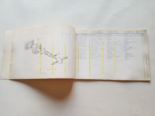 Garelli 50 Eureka Flex-Lusso 1975 catalogo ricambi spare parts catalogue