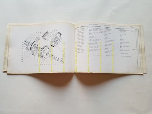Garelli 50 Eureka Flex-Lusso 1975 catalogo ricambi spare parts catalogue