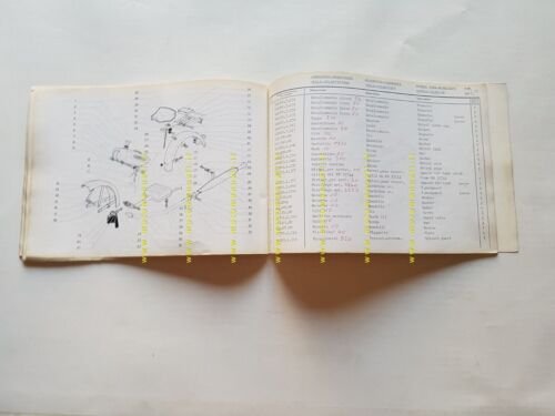 Garelli 50 Eureka Flex-Lusso 1975 catalogo ricambi spare parts catalogue