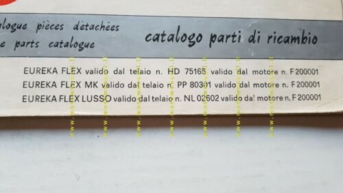 GARELLI 50 Eureka Flex-MK-Lusso 1977 catalogo ricambi originale Parts Catalogue