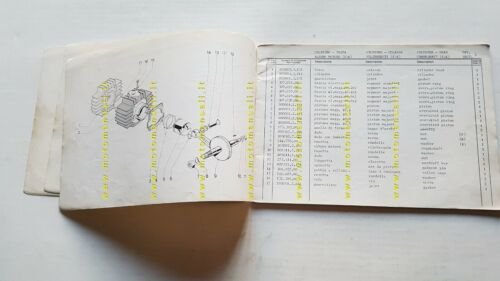 GARELLI 50 Eureka Flex-MK-Lusso 1977 catalogo ricambi originale Parts Catalogue