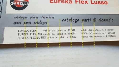 GARELLI 50 Eureka Flex-MK-Lusso 1979 catalogo ricambi originale Parts Catalogue