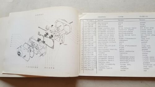 Garelli 50 Eureka Flex-Rigido 1973 catalogo ricambi spare parts catalogue