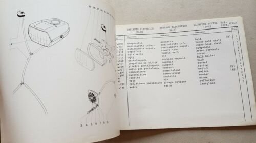 Garelli 50 Eureka Flex-Rigido 1973 catalogo ricambi spare parts catalogue