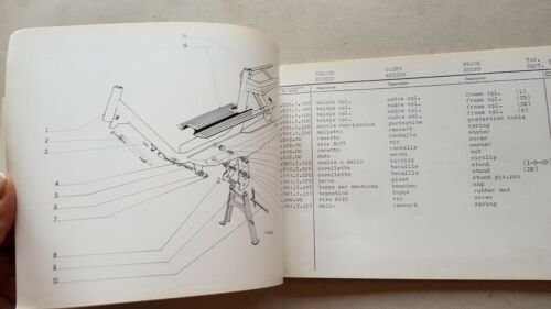 Garelli 50 Eureka Flex-Rigido 1973 catalogo ricambi spare parts catalogue