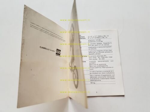 Garelli F1 Formuno 50 1986 manuale uso manutenzione originale owner's …