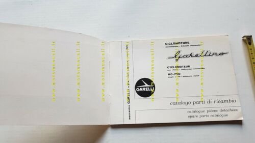 GARELLI 50 Garellino 1960 catalogo ricambi originale Spare Parts Catalogue