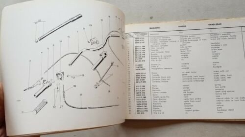 Garelli 50 Garellino 1965 catalogo ricambi originale spare parts catalogue