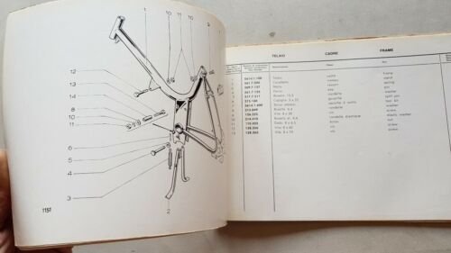 Garelli 50 Garellino 1965 catalogo ricambi originale spare parts catalogue