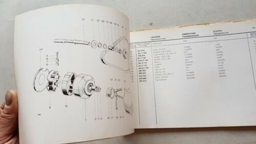 Garelli 50 Garellino 1965 catalogo ricambi originale spare parts catalogue