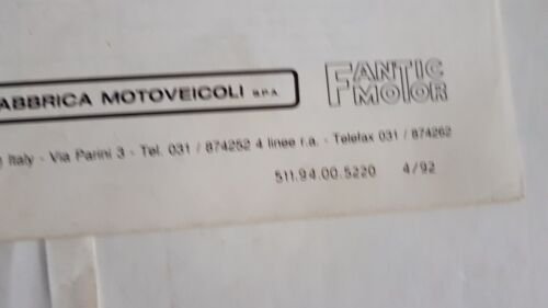 GARELLI 50 GARY 1992 catalogo ricambi originale moto parts catalogue