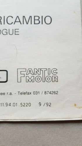 GARELLI 50 GARY Special 1992 catalogo ricambi originale spare parts …