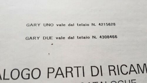 GARELLI 50 GARY Special 1992 catalogo ricambi originale spare parts …
