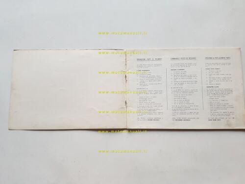 Garelli 50 Gran Turismo 1971 catalogo ricambi originale parts catalogue