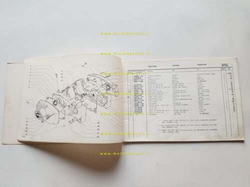 Garelli 50 Gran Turismo 1971 catalogo ricambi originale parts catalogue