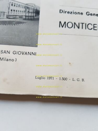 Garelli 50 Gran Turismo 1971 catalogo ricambi originale parts catalogue
