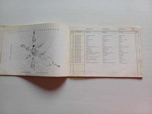 GARELLI 50 Gran Turismo 1977 catalogo ricambi originale