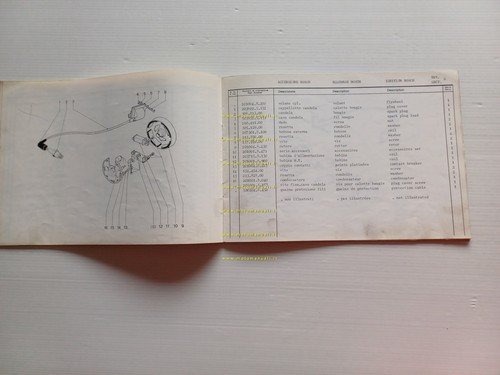 GARELLI 50 Gran Turismo 1977 catalogo ricambi originale