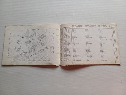 GARELLI 50 Gran Turismo 1977 catalogo ricambi originale