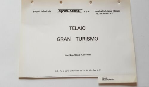 Garelli 50 Gran Turismo catalogo ricambi TELAIO ORIGINALE! spare parts …